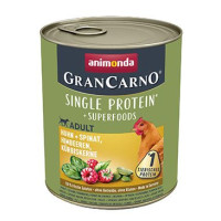 Animonda pes GRANCARNO konz. Superfoods kuřecí 800g