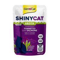 Gimcat ShinyCat kapsa tuňák s lososem ve vývaru 70g