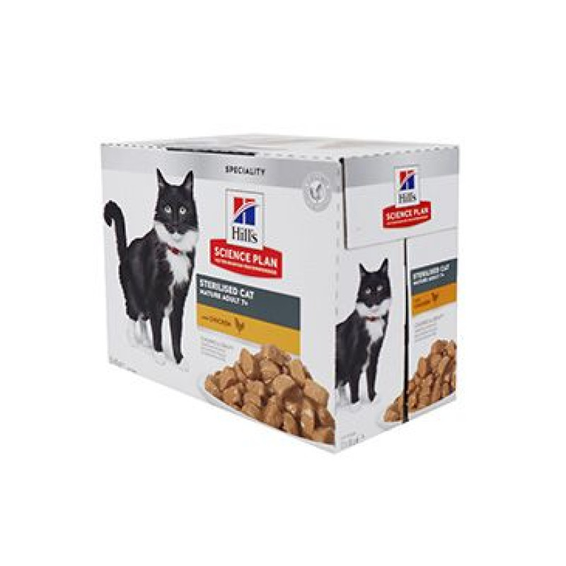 Hill's Fel. SP Adult7+ Sterilised Chicken kapsa 12x85g