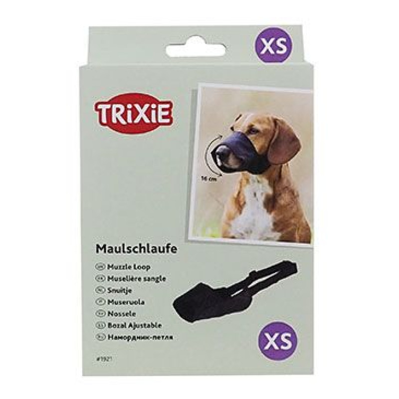 Náhubek fixační pes XS 16cm/5cm černá TR