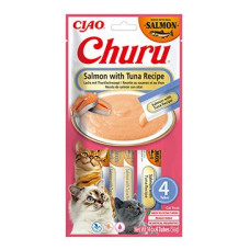 Churu Cat Salmon with Tuna Recipe 4x14g
