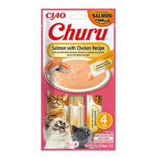 Churu Cat Salmon with Chicken Recipe 4x14g