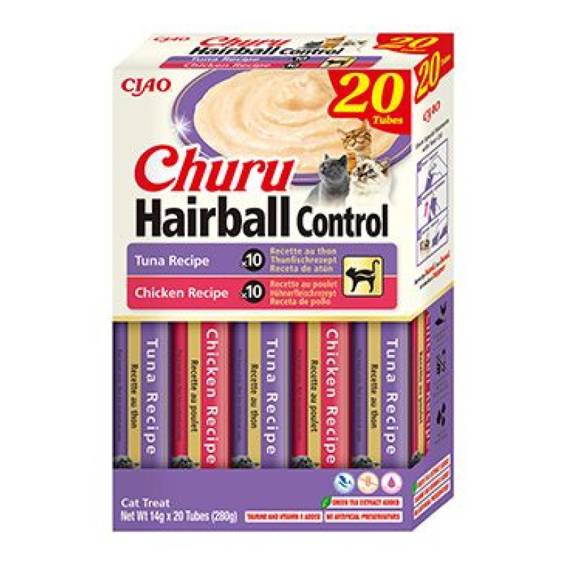 Churu Cat BOX Hairball Variety Tuna&Chicken 20x14g