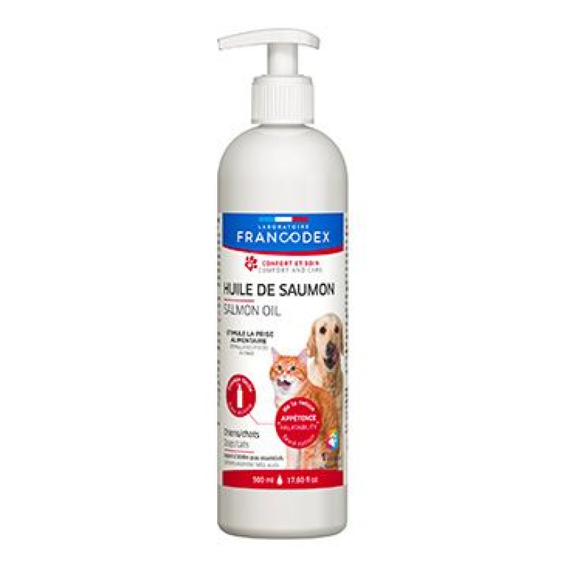 Francodex Salmon Oil lososový olej pro psy,kočky 500ml
