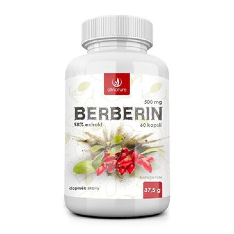 Allnature Berberin extrakt 98% 500mg 60cps