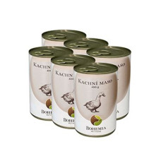 BOHEMIA MASO Kachní ve vlastní šťávě SIX PACK 6x400g