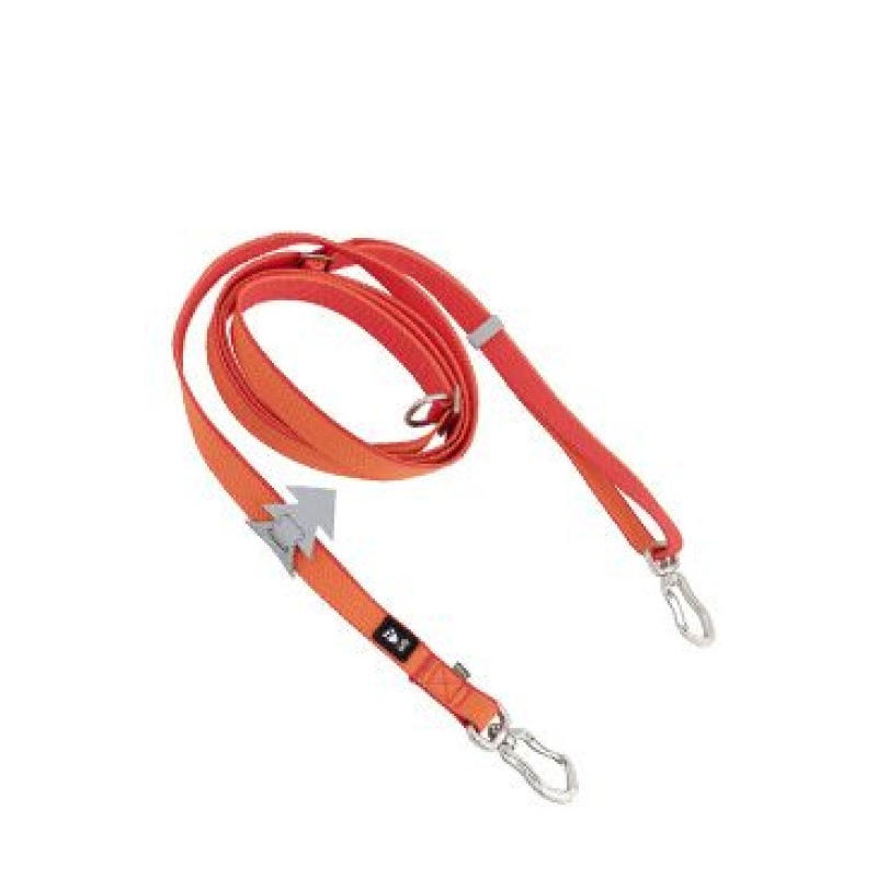 Vodítko Hurtta Multilong II jahodový 100-300cm/20mm