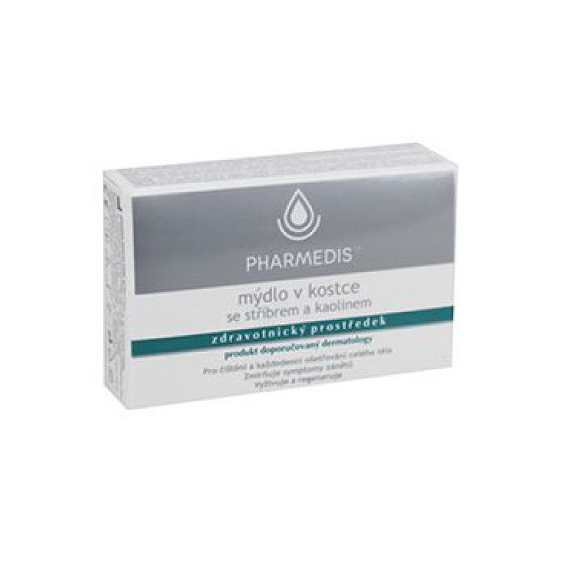 Pharmedis mýdlo s nanostříbrem a kaolinem 100g