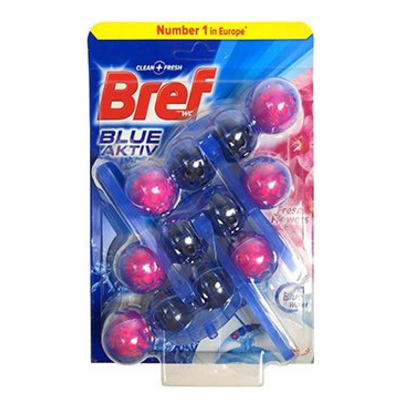 Wc blok Bref 4 Power Aktiv Lavender závěs 3x50g kuličk