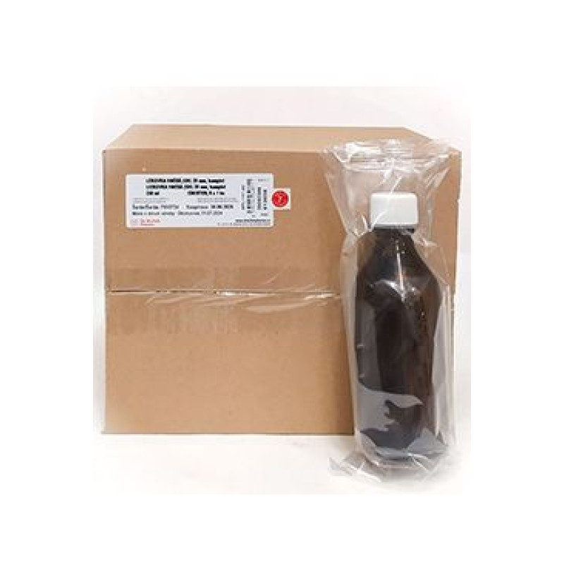 Lékovka 250ml hnědá, šroubovací uzávěr 28mm 8ks