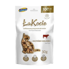 Pochoutka mrazem sušené Hovězí játra pro kočky 30g