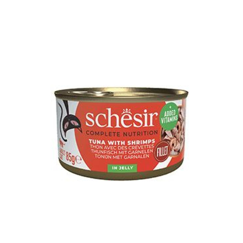 Schesir Cat konz. Adult tuňák/kreveta 85g