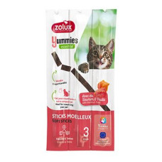 Pochoutka kočka YUMMIES losos a pstruh 3ks Zolux