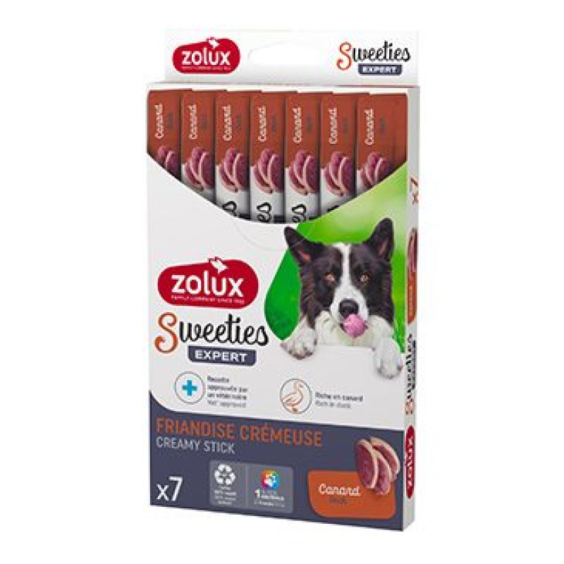 Pochoutka pes SWEETIES kachna 7ks Zolux