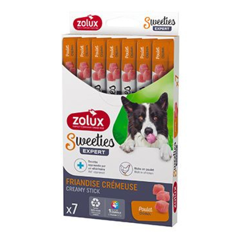 Pochoutka pes SWEETIES kuře 7ks Zolux
