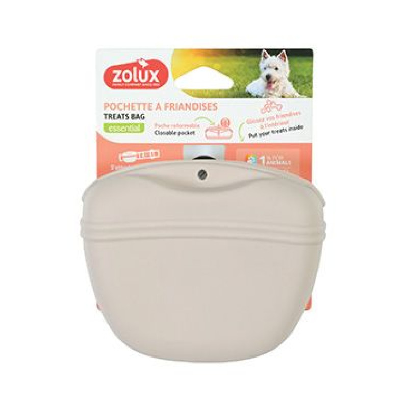 Kapsička na pamlsky SILIKON béžová Zolux