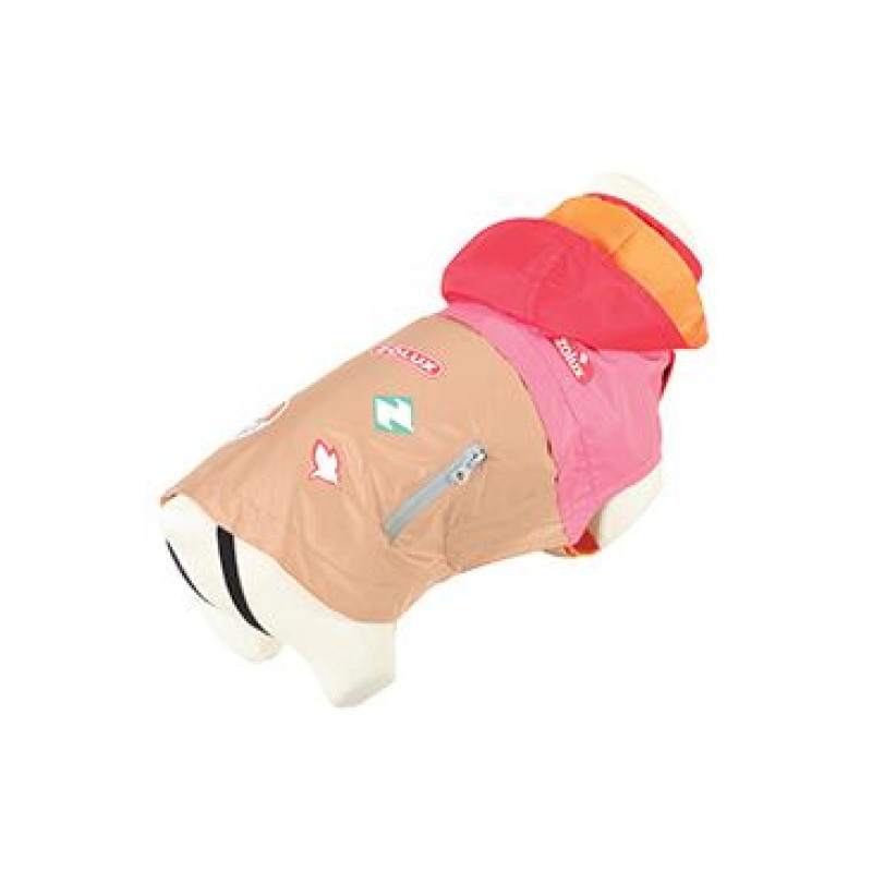 Obleček pláštěnka pro psy VINTAGE růžová 25cm Zolux