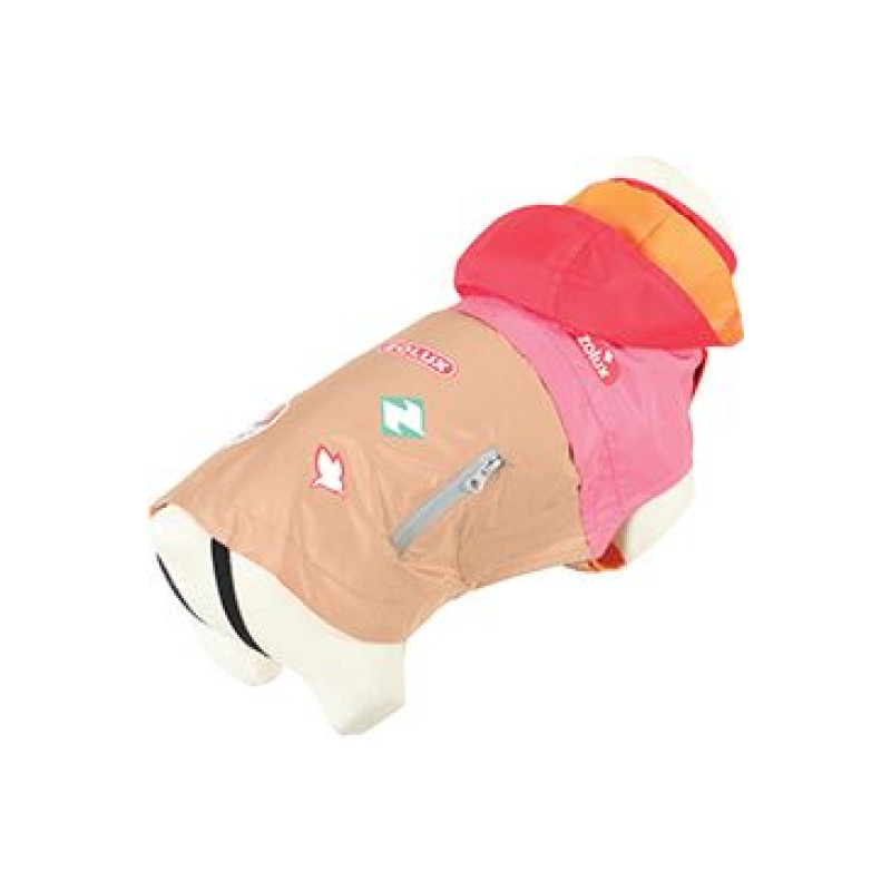 Obleček pláštěnka pro psy VINTAGE růžová 65cm Zolux