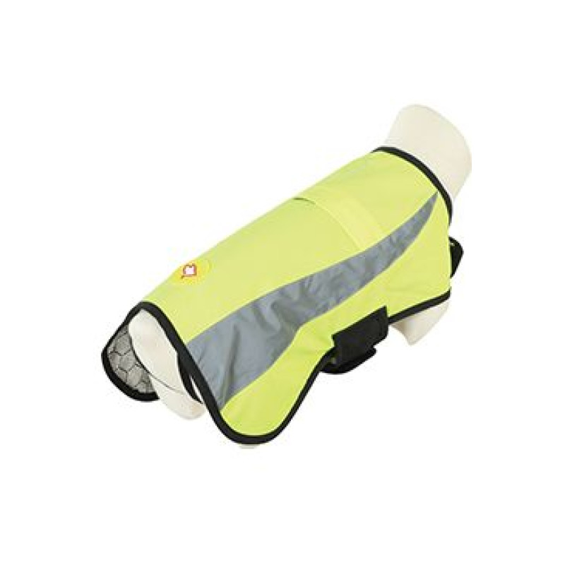 Obleček bunda pro psy REFLEXNÍ žlutá 55cm Zolux