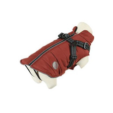 Obleček bunda pro psy S POSTROJEM terakota 20cm Zolux