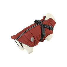 Obleček bunda pro psy S POSTROJEM terakota 45cm Zolux