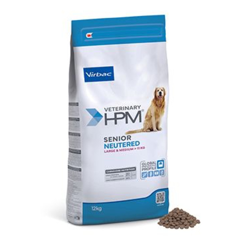 VET HPM Senior Dog Neutered Large & Medium 12kg NEW