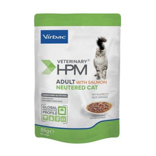 VET HPM Cat Adult Neutered Salm.chunks in gravy 12x85g