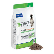 VET HPM Adult Cat Salmon Neutered & Entire 3kg NEW