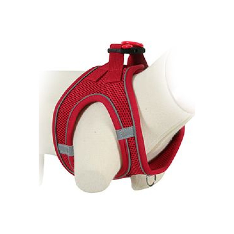 Postroj pes Síťový červená S Zolux