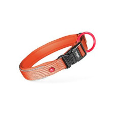 Obojek pes PREMIUM nylon 15mm/25-30cm tm.oranž. Zolux