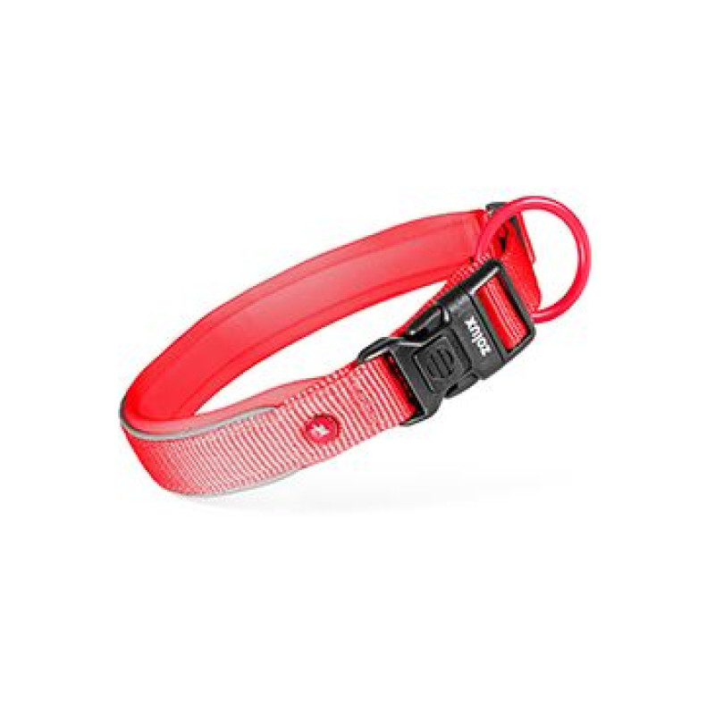 Obojek pes PREMIUM nylon 25mm/45-50cm červená Zolux
