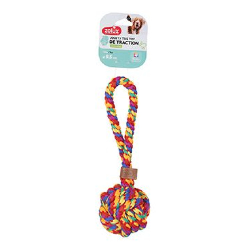 Hračka pes RAINBOW Míček 9,5cm Zolux