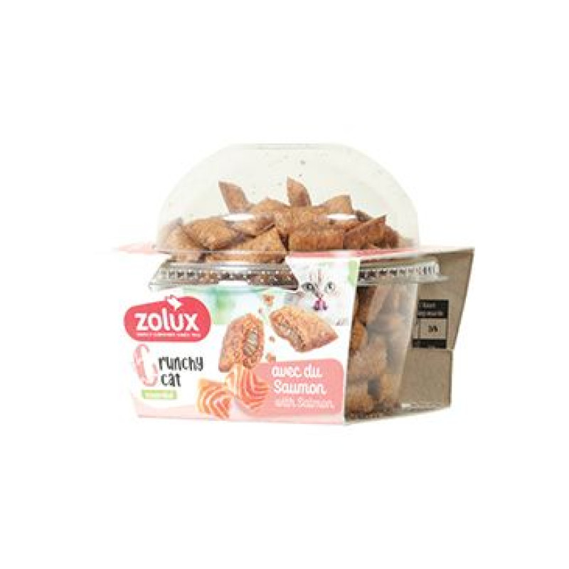 Pochoutka kočka CRUNCHY Losos 80g Zolux