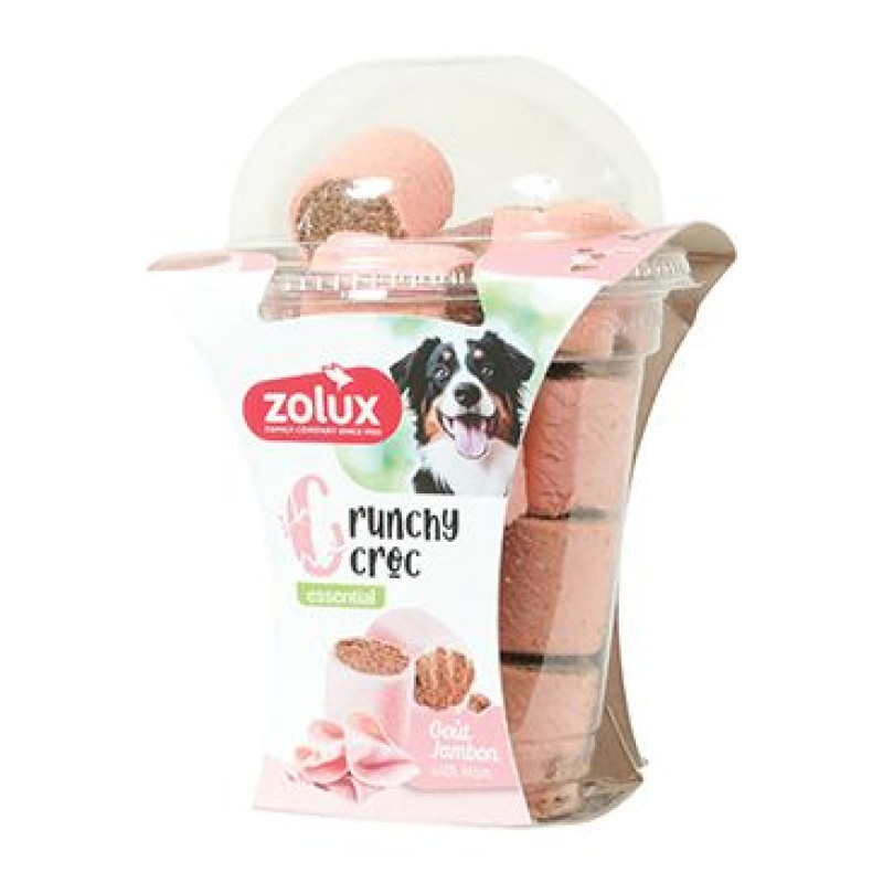 Pochoutka pes CRUNCHY XL Šunka 240g Zolux