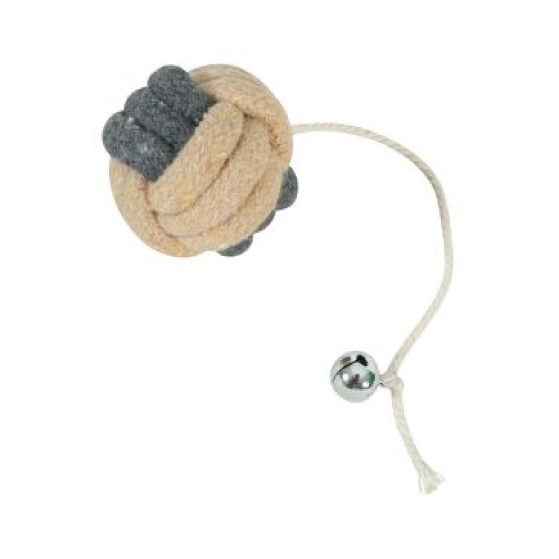 Hračka kočka GRIBOUILLE Míč s rolničkou šedá Zolux