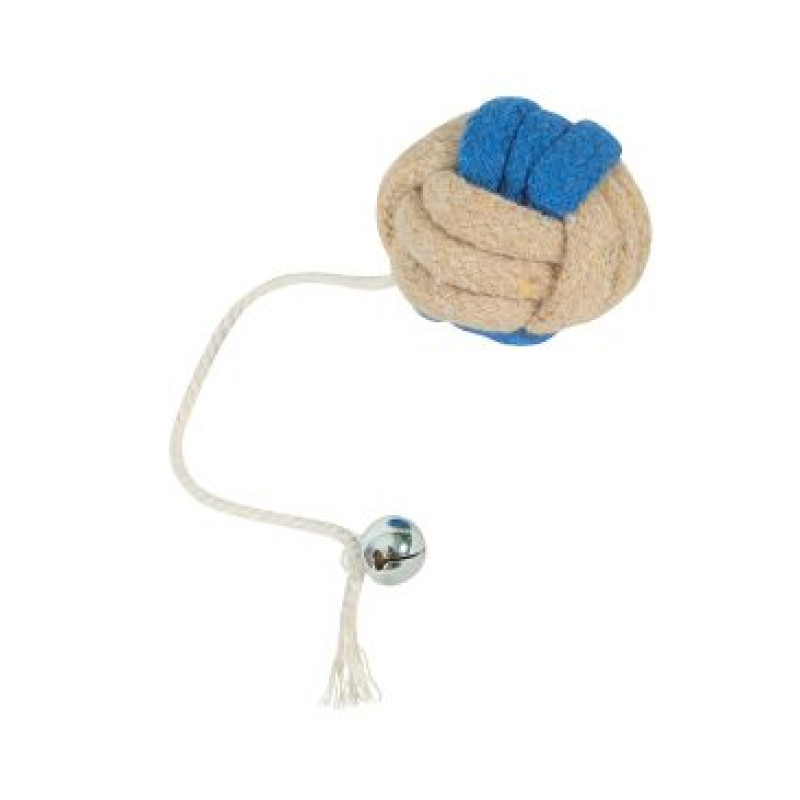 Hračka kočka GRIBOUILLE Míč s rolničkou modrá Zolux