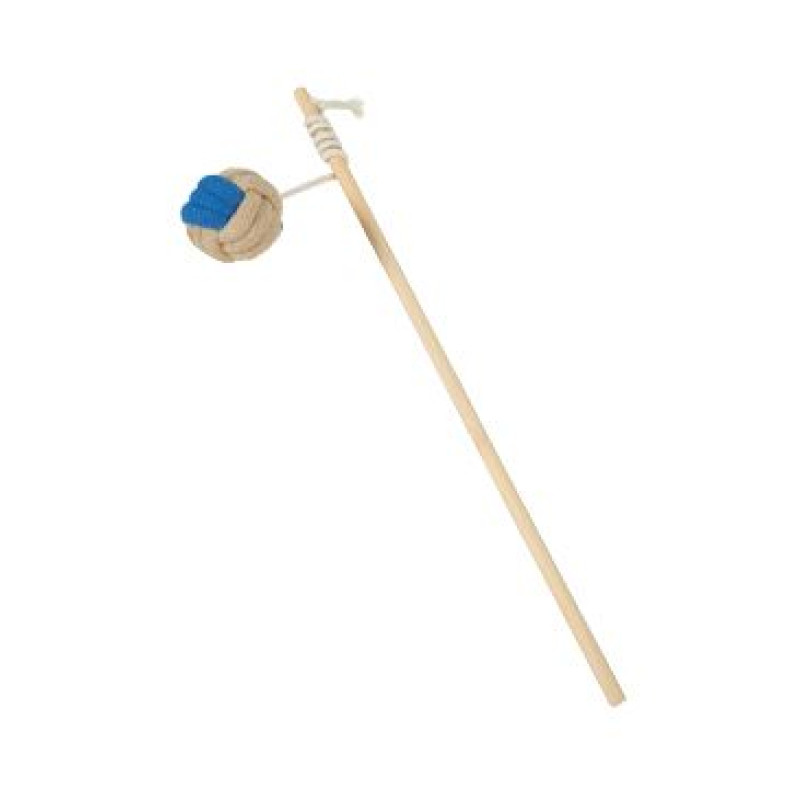 Hračka kočka GRIBOUILLE Udice s míčkem modrá Zolux