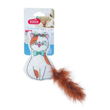 Hračka kočka CHATOUILLE Kočka s věnečkem Zolux