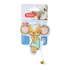 Hračka kočka CHATOUILLE Myška v šatech Zolux