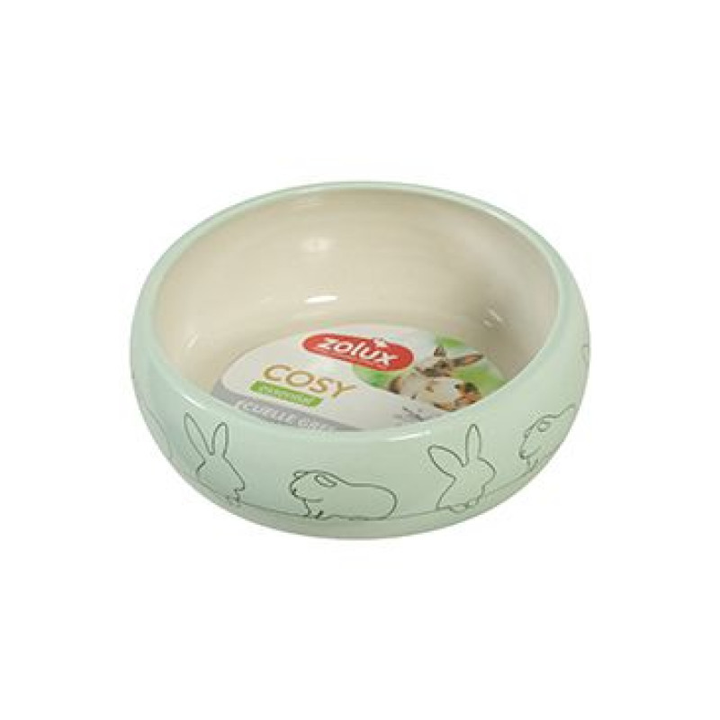 Miska keramická COSY hlodavec 250ml zelená Zolux