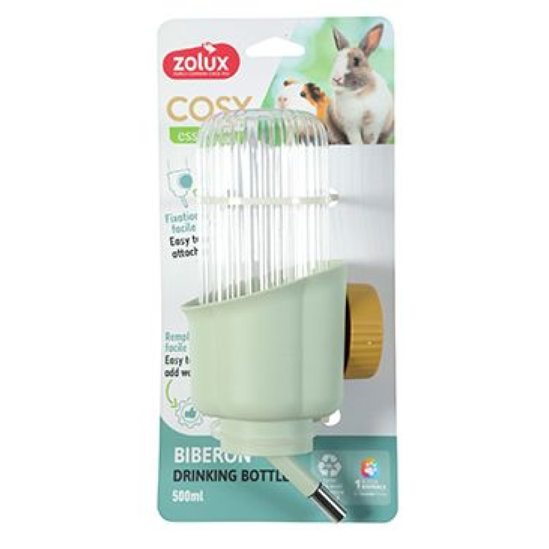 Napáječka hlodavec COSY květina 500ml zelená Zolux