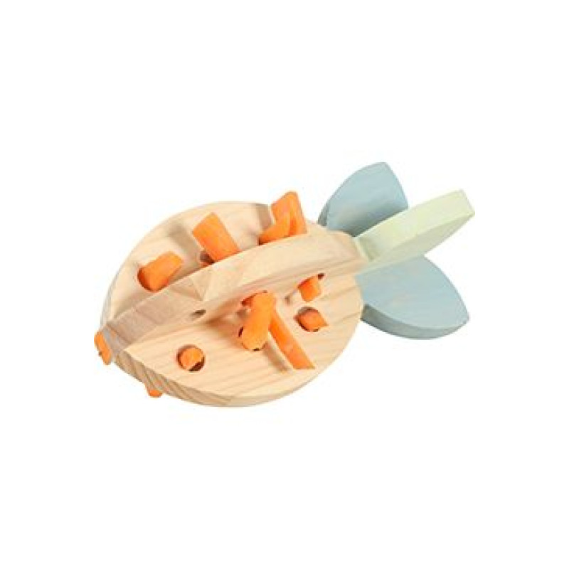 Hračka hlodavec COSY dřevěná mrkev na pamlsky Zolux