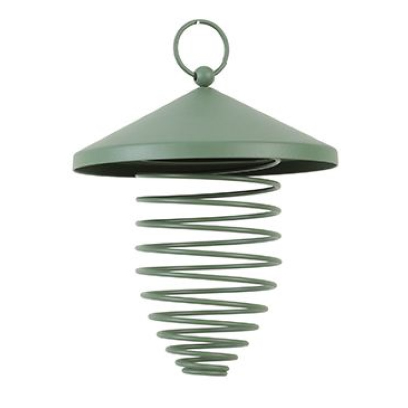 Krmítko venk. SPIRAL na loj.koule kov zelená 11cm Zol