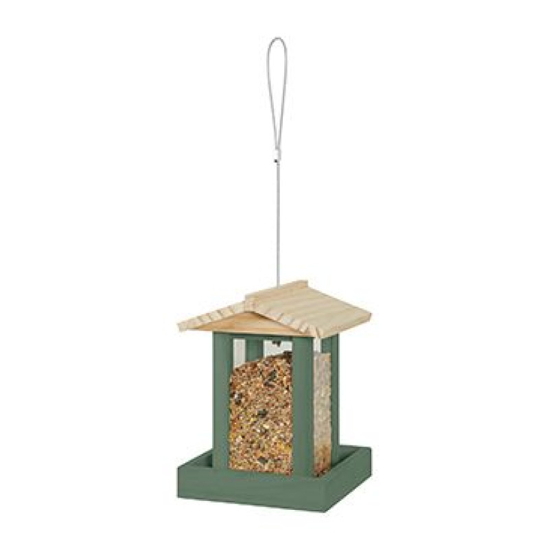 Krmítko venk. FLORA 1 na semena dřevo zelená Zolux