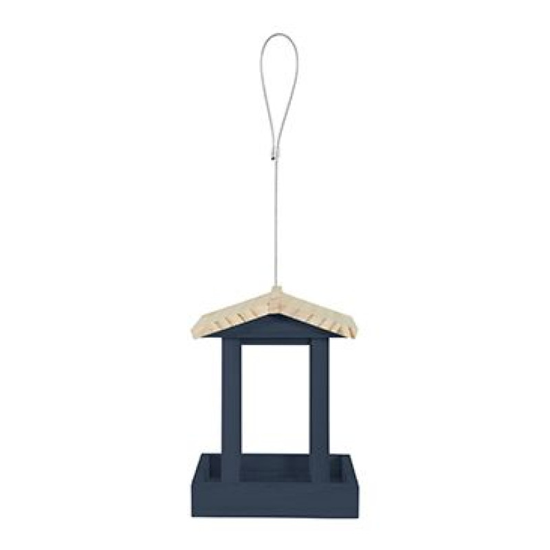 Krmítko venk. FLORA 1 na semena dřevo modrá Zolux