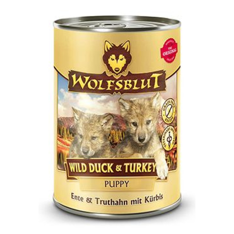 Wolfsblut Dog Puppy Wild Duck&Turkey konz. 395g