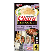 Churu Cat Luxury Tuna Recipe with King Prawn 4x14g