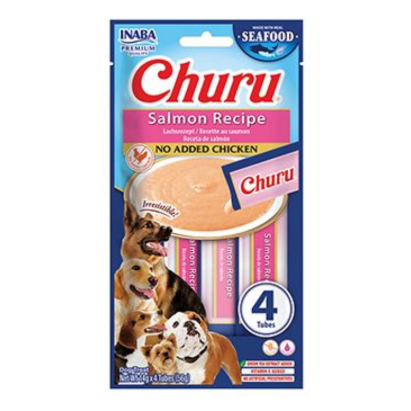 Churu Dog Fish Salmon Recipe 4x14g