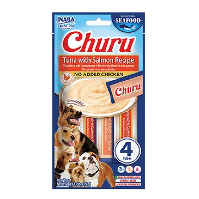 Churu Dog Fish Tuna with Salmon Recipe 4x14g