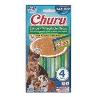 Churu Dog Fish Salmon Recipe with Vegetables 4x14g